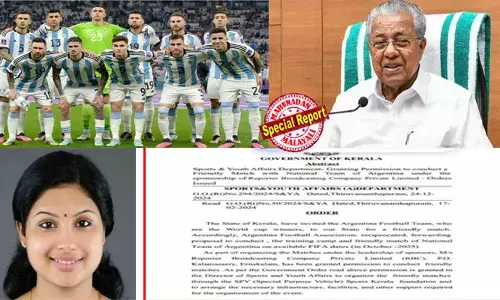 കോണ്‍ഗ്രസിനെ താറടിച്ചു കാണിക്കുന്നതിനുള്ള പിണറായി സര്‍ക്കാരിന്റെ പ്രതിഫലം ആയിരിക്കും, വൈകാതെ മരം മുറി ആവിയാകും: അര്‍ജന്റീന ഫുട്‌ബോള്‍ ടീം കേരളത്തിലെത്തുമ്പോള്‍ സൗഹൃദ മത്സരത്തിന്റെ മുഖ്യസ്‌പോണ്‍സറായി റിപ്പോര്‍ട്ടര്‍ ചാനലിനെ നിശ്ചയിച്ചതിനെ വിമര്‍ശിച്ച് അഡ്വ. വീണ എസ് നായര്‍