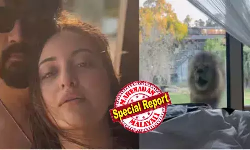 ഹലോ..ഗുഡ്മോർണിംഗ് രാവിലെയായി എഴുന്നേൽക്കുന്നില്ലേ...; വൈല്‍ഡ് ലൈഫ് അസ്വദിക്കാന്‍ കാടിനടുത്തെ ലോഡ്ജ് ബുക്ക് ചെയ്തു; നേരം വെളുത്തപ്പോൾ ബെഡിനടുത്ത് ഒരു അലറൽ ശബ്ദം; ഞെട്ടി ഉണർന്ന് നടി സൊനാക്ഷിയും ഭർത്താവും; നോക്കിയപ്പോൾ കണ്ടത് ഞെട്ടിക്കുന്നത്; ഇന്നത്തെ അലാറം ഇവനാണോ എന്ന് ചിലർ; താരങ്ങളുടെ കിടപ്പുമുറി വരെ എത്തിയ സിംഹം ചെയ്തത്!