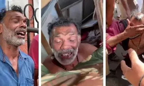 സമരപ്പന്തൽ തകർന്നതിൽ നിരാശ; വയനാട് കളക്ടറേറ്റിന് മുന്നിൽ പെട്രോൾ ഒഴിച്ച് ജീവനൊടുക്കാൻ ശ്രമം; ആത്മഹത്യക്ക് ശ്രമിച്ചത് 9 വർഷമായി സമരം ചെയ്യുന്ന ജയിംസ്