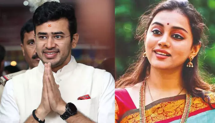 ബിജെപി എംപി തേജസ്വി സൂര്യ വിവാഹിതനാകുന്നു; ജീവിതസഖി, പ്രധാനമന്ത്രി പ്രശംസിച്ച കര്ണാട്ടിക് സംഗീതജ്ഞ ബിജെപി എംപി തേജസ്വി സൂര്യ വിവാഹിതനാകുന്നു; ജീവിതസഖി, പ്രധാനമന്ത്രി പ്രശംസിച്ച കര്ണാട്ടിക് സംഗീതജ്ഞ