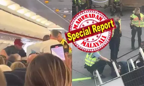 പത്ത് വയസ്സുകാരിയുടെ ചുമ സഹിക്കാനായില്ല; നിയന്ത്രണം വിട്ട് കൗമാരക്കാരിയായ യാത്രക്കാരി; ജീവനക്കാരെ കുത്തിക്കൊല്ലുമെന്നും ഭീഷണി; പാതിവഴിയില്‍ എമര്‍ജന്‍സി ലാന്‍ഡിംഗ് നടത്തി  വിമാനം