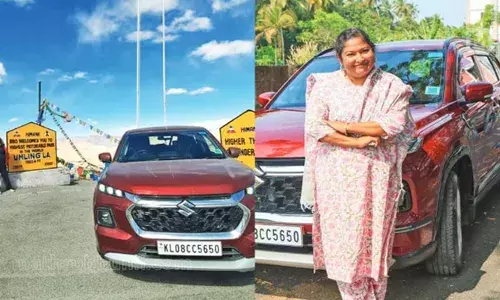 കാറില്‍ ഒറ്റയ്ക്ക് ഇന്ത്യ ചുറ്റി ജോസഫൈന്‍; 70 ദിവസം കൊണ്ട് സഞ്ചരിച്ചത് 19 സംസ്ഥാനങ്ങളിലം മൂന്ന് കേന്ദ്ര ഭരണ പ്രദേശങ്ങളിലും: പിന്നിട്ടത് 14,277 കിലോമീറ്റര്‍