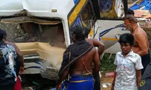 പത്തനംതിട്ടയിൽ ശ​ബ​രി​മ​ല തീ​ർ​ഥാ​ട​ക​ർ സഞ്ചരിച്ച മിനി വാൻ നിയന്ത്രണം തെറ്റി മറിഞ്ഞ് അപകടം; ഒരാൾക്ക് ദാരുണാന്ത്യം; മരിച്ചത് തമിഴ്നാട് സ്വാദേശി; സ്ഥിരം അപകടമേഖലയെന്ന് നാട്ടുകാർ