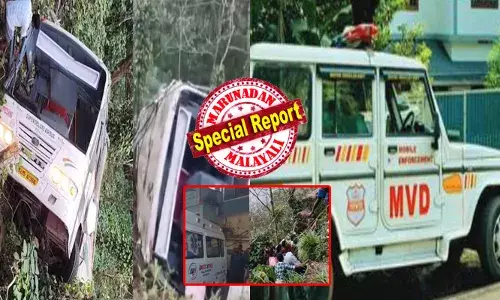 പുല്ലുപാറ ബസ് അപകടത്തിൽ ട്വിസ്റ്റ്; കെഎസ്ആർടിസി ബസിന് ബ്രേക്ക്‌ തകരാർ സംഭവിച്ചിട്ടില്ലെന്ന് എംവിഡി; അപകടത്തിന് വഴിതിരിച്ചത് ഇക്കാരണത്താൽ; ആ കൊടുംവളവ് വെട്ടിയോടിച്ചപ്പോൾ നടന്നത് ഇത്; വെള്ള സൂപ്പർ ഡീലക്സ് ബസ് ഡ്രൈവറുടെ തുറന്നുപറച്ചിൽ കള്ളമോ?; നാലുപേരുടെ ജീവനെടുത്ത കെഎസ്ആർടിസി ബസ് ദുരന്തത്തിൽ ദുരൂഹത തുടരുമ്പോൾ!