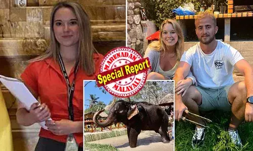 ആനയെ അടുത്ത് നിന്ന് കാണാൻ ഇഷ്ടം; കാമുകിയുടെ ആഗ്രഹം നിറവേറ്റാൻ കാമുകന്റെ സാക്രിഫൈസ്; സ്പെയിനിൽ നിന്ന് വിമാനം കയറി നേരെ തായ്‌ലൻഡിൽ; പാർക്ക് സന്ദർശിക്കുന്നതിനിടെ അടുത്ത മോഹം; കൊമ്പനാനയെ കുളിപ്പിക്കാൻ തുനിഞ്ഞ യുവതിക്ക് സംഭവിച്ചത്; കരഞ്ഞ് തളർന്ന് യുവാവ്; കോ യാവോ എലിഫന്‍റ് കെയറിൽ നടന്നത്!