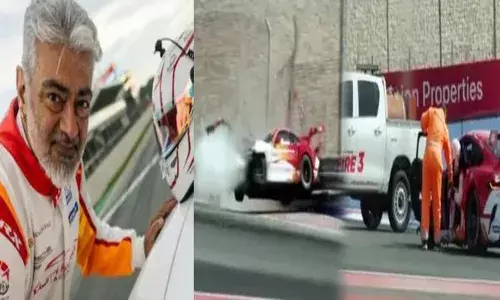 വിടമുയർച്ചി എഫക്ട്...; കാർ റേസിങ്ങ് ട്രാക്കിൽ ചീറിപാഞ്ഞ് തല അജിത്ത്; പെട്ടെന്ന് അപ്രതീക്ഷത അപകടം; താരം രക്ഷപ്പെട്ടത് തലനാരിഴയ്ക്ക്; അന്തം വിട്ട് ആരാധകർ!