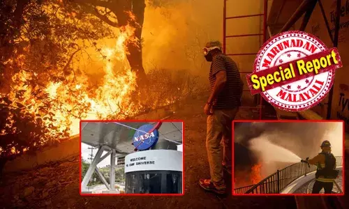 ഏക്കർ കണക്കിന് സ്ഥലങ്ങൾ തീ വിഴുങ്ങി; ഇതിനോടകം അഞ്ച് പേർ വെന്ത് മരിച്ചു; എല്ലാം പരമാവധി നിയന്ത്രിക്കാൻ ശ്രമിച്ച് അഗ്‌നിരക്ഷാസേന; വ്യാപക നാശനഷ്ടം; വില്ലനാകുന്നത് കാറ്റ്; ഹോളിവുഡ് ഹിൽസിലും ആശങ്ക; നാസയുടെ ലാബിനും രക്ഷയില്ല; ഒഴിപ്പിക്കൽ തുടരുന്നു; അടിയന്തരാവസ്ഥ; നേരിടുന്നത് നൂറ്റാണ്ടിലെ തന്നെ വലിയ കാട്ടുതീ; കാലിഫോര്‍ണിയയിൽ അതീവ ജാഗ്രത!