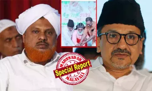 ക്രൈസ്തവ പുരോഹിതര്‍ക്കൊപ്പം കേക്ക് മുറിച്ചത് മുസ്ലിം ധര്‍മ ശാസ്ത്രത്തിന് വിരുദ്ധം; ലീഗിന്റെ മുന്‍ നേതാക്കള്‍ ഇത്തരം കാര്യങ്ങളില്‍ മാതൃക കാണിച്ചിട്ടുണ്ട്; പാണക്കാട് തങ്ങള്‍ക്കെതിരെ സമസ്ത നേതാവ്; സമസ്തയില്‍ ജമാഅത്തെ ഇസ്ലാമി നുഴഞ്ഞുകയറിയെന്നും  ഹമീദ് ഫൈസിയുടെ വിമര്‍ശനം