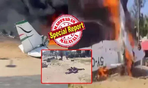 താഴ്ന്ന് പറക്കുന്നതിനിടെ കൺട്രോൾ നഷ്ടമായി; ചെറു ടൗണിലേക്ക് ഇടിച്ചിറങ്ങി വിമാനം; എല്ലാം കത്തി ചാമ്പലായി ഫ്ലൈറ്റ്; കൂപ്പുകുത്തിയത് ദേശീയപാതയ്ക്ക് സമീപം; നിലവിളിച്ചോടി വഴിയാത്രക്കാർ; മൂന്ന് പേർക്ക് ദാരുണാന്ത്യം; പൈലറ്റടക്കമുള്ളവർക്ക് ഗുരുതര പരിക്ക്; കെനിയയെ ഞെട്ടിച്ച് വിമാനാപകടം!