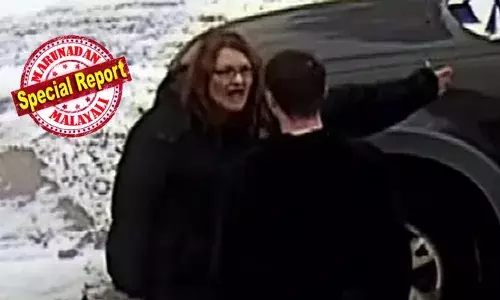 വാഹനം ബ്രേക്കിട്ട് നിര്‍ത്തി പുറത്തിറങ്ങിയ സ്ത്രീ ചുവപ്പു കാറിന് അരികിലേക്കെത്തി; തുടര്‍ന്ന് യുവാവിന് നേര്‍ക്ക് പച്ചക്ക് തെറിവിളി; പിന്നാലെ മുഖത്ത് ഇടിയും; ക്ഷമകെട്ട യുവാവ് സ്ത്രീയെ തൂക്കിയെടുത്തു നിലത്തടിച്ചു; റോഡിലെ തര്‍ക്കം തമ്മില്‍തല്ലായ കഥ