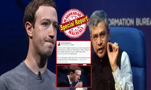 ഞാൻ അങ്ങനെ അന്ന് പറയാൻ പാടില്ലായിരുന്നു; എല്ലാത്തിനും മാപ്പ്; അശ്രദ്ധ മൂലം ഉണ്ടായ പിഴവ്; തെറ്റ് ഞങ്ങൾ തിരുത്തി; കേന്ദ്രമന്ത്രി അശ്വനി വൈഷ്ണവിന്റെ പോസ്റ്റ് ഏറ്റു; വടിയെടുത്തത് ഇന്ത്യയേക്കുറിച്ചുള്ള പരാമർശത്തിൽ; ആകെ ഒന്ന് വിറച്ച് സക്കര്‍ബര്‍ഗ്; കുത്തിപൊക്കിയത് 2024 ലെ തെരഞ്ഞെടുപ്പുമായി ബന്ധപ്പെട്ട വിവാദം; മെറ്റ സിഇഒ മാപ്പ് പറയുമ്പോൾ!