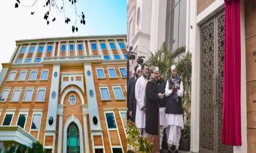 ചരിത്രം നെഞ്ചിലേറ്റുന്ന മന്ദിര ചുവരുകൾ; സാമൂഹിക നീതിയുടെ അടിത്തറയിൽ ഇന്ദിര ഭവൻ; അതിശയിപ്പിക്കുന്ന നിർമാണം; ഡൽഹിയിൽ കോൺഗ്രസിന്‍റെ പുതിയ ആസ്ഥാന മ​ന്ദിരം ഉദ്ഘാടനം ചെയ്തു