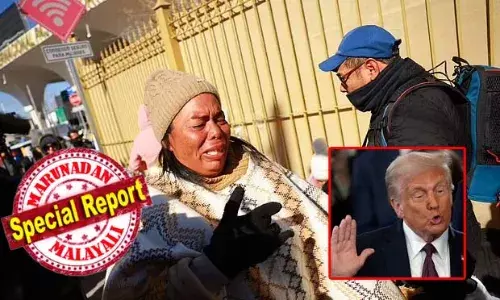 സത്യപ്രതിജ്ഞ ചെയ്ത ഉടന്‍ ജനസമുദ്രത്തിന് മുമ്പിലിരുന്ന് ഒപ്പിട്ടത് എണ്‍പത് ഉത്തരവുകളില്‍; മെക്സിക്കന്‍ അതിര്‍ത്തിയില്‍ അടിയന്തരാവസ്ഥ പ്രഖ്യാപിച്ച് അടച്ചുപൂട്ടിയുള്ള ഉത്തരവിറങ്ങിയപ്പോള്‍ അതിര്‍ത്തി കടക്കാന്‍ കാത്തിരുന്നവര്‍ പൊട്ടിക്കരഞ്ഞു