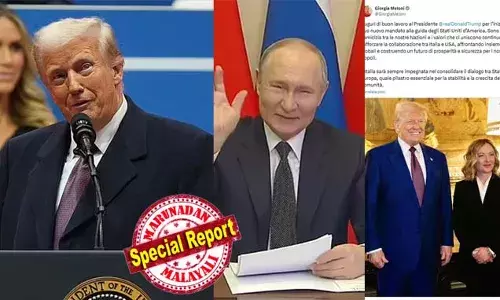 ഇറ്റലിയുടെയും അര്‍ജന്റീയുടെയും പ്രസിഡന്റുമാര്‍ ട്രംപിനെ പിന്തുണക്കുന്നത് തുള്ളിച്ചാടി; ക്യൂബയെ ഭീകര ലിസ്റ്റില്‍ ഉള്‍പ്പെടുത്തി ട്രംപിന്റെ തുടക്കം; വീഡിയോ കോളിലൂടെ ട്രംപ് വിരുദ്ധ സഖ്യം പ്രഖ്യാപിച്ച് പുട്ടിനും ഷീ ജിങ് പിങും: ട്രംപിന്റെ ലോകത്തില്‍ മാറ്റങ്ങള്‍ തുടങ്ങി