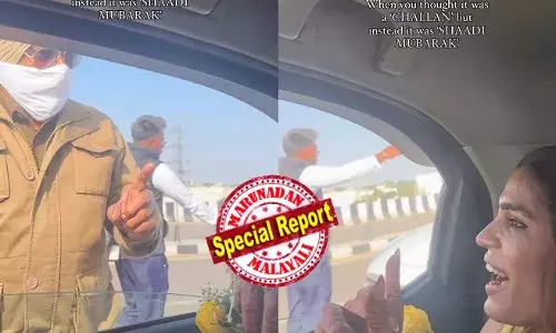 സർ..ആജ് മേരി ശാദി ഹേയ്..ലഡു ഖാവോ..; അമിത വേഗതയിൽ കുതിച്ചുപാഞ്ഞ് കാർ; ചെയ്‌സ് ചെയ്ത് തൂക്കി പോലീസ്; കാറിനുള്ളിൽ നോക്കിയപ്പോൾ കണ്ടത്; സുന്ദരിയായി അണിഞ്ഞൊരുങ്ങി വധു; കൂടെ കുറെ കൂട്ടുകാരും; പെറ്റിക്ക് പകരം പഞ്ചാബ് പോലീസ് കൊടുത്തത്; വൈറലായി വീഡിയോ