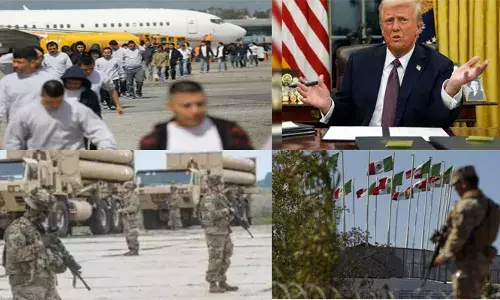 അറസ്റ്റ് ഭയന്ന് ജോലിക്ക് പോലും മിക്കവരും ഹാജരായില്ല; കണ്ണീരൊഴുക്കി വീടുകളില്‍ അടച്ചിരുന്നു; 538 അനധികൃത കുടിയേറ്റക്കാരെ അറസ്റ്റ് ചെയ്ത് നിര്‍ദാക്ഷിണ്യം സൈനിക വിമാനങ്ങളില്‍ നാടുകടത്തി ട്രംപ് ഭരണകൂടം; അഭയാര്‍ഥി കൂടാരങ്ങള്‍ ഒരുക്കി മെക്‌സികോ; യുഎസിന്റെ ചരിത്രത്തിലെ ഏറ്റവും വലിയ നാടുകടത്തല്‍