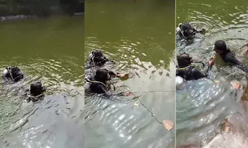 ഓട്ടിസം ബാധിച്ച യുവാവ് കുളിക്കുന്നതിനിടെ പാറമടക്കുളത്തില്‍ മുങ്ങി മരിച്ചു; സ്‌കൂബ ടീം മൃതദേഹം കണ്ടെടുത്തത് 40 അടി താഴ്ചയില്‍ ചെളിയില്‍ നിന്ന്