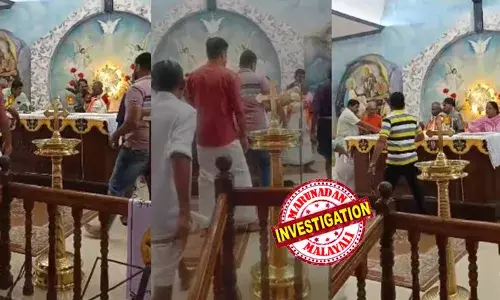 പ്രസാദഗിരി പള്ളിയില്‍ കുര്‍ബാനയ്ക്കിടെ വൈദികന് നേരെ ആക്രമണം; മൈക്കും ബലിവസ്തുക്കളും തട്ടിത്തെറിപ്പിച്ചു; നിരവധി പേര്‍ക്ക് പരിക്ക്; സംഘര്‍ഷം മുന്‍ വികാരിയുടെ നേതൃത്വത്തിലെന്ന് ആരോപണം; പളളി പൂട്ടിച്ച് പൊലീസ്