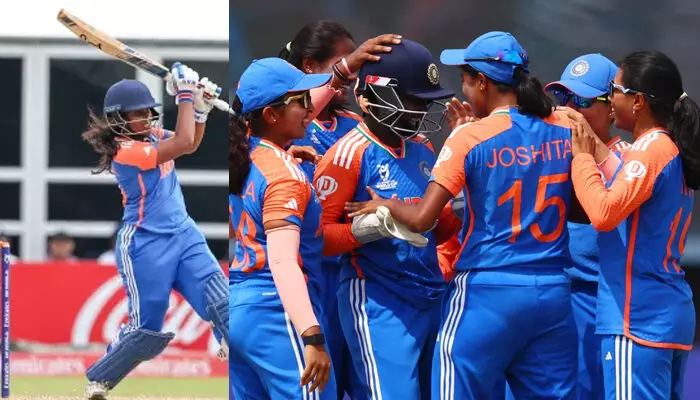 വീണ്ടും പ്രോട്ടീസ് കണ്ണീര്!  അണ്ടര് 19 വനിതാ ട്വന്റി 20 ലോകകപ്പ് കിരീടം നിലനിര്ത്തി ഇന്ത്യന് വനിതകള്;  ദക്ഷിണാഫ്രിക്കയെ കറക്കിവീഴ്ത്തി സ്പിന്നര്മാര്; കരുത്തായി തൃഷയുടെ ഓള്റൗണ്ട് പ്രകടനം; ഫൈനലില്  52 പന്തുകള് ശേഷിക്കെ ഒന്പത് വിക്കറ്റിന്റെ മിന്നും ജയവുമായി നിക്കി പ്രസാദും സംഘവും വീണ്ടും പ്രോട്ടീസ് കണ്ണീര്!  അണ്ടര് 19 വനിതാ ട്വന്റി 20 ലോകകപ്പ് കിരീടം നിലനിര്ത്തി ഇന്ത്യന് വനിതകള്;  ദക്ഷിണാഫ്രിക്കയെ കറക്കിവീഴ്ത്തി സ്പിന്നര്മാര്; കരുത്തായി തൃഷയുടെ ഓള്റൗണ്ട് പ്രകടനം; ഫൈനലില്  52 പന്തുകള് ശേഷിക്കെ ഒന്പത് വിക്കറ്റിന്റെ മിന്നും ജയവുമായി നിക്കി പ്രസാദും സംഘവും