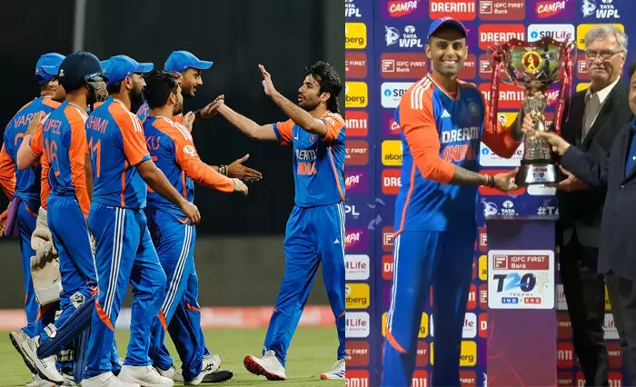 വാംഖഡെയില്‍ ഇംഗ്ലണ്ടിനെിരെ വന്‍ വിജയം; 150 റണ്‍സ് വിജയത്തോടെ പരമ്പര 4-1ന് സ്വന്തമാക്കി സൂര്യകുമാര്‍ യാദവും കൂട്ടരും; വെടിക്കെട്ട് സിക്‌സറുകളോടെ സെഞ്ച്വറി നേടിയ അഭിഷേഖ് ശര്‍മ പ്ലെയര്‍ ഓഫ് ദി മാച്ച്; പരമ്പരയുടെ താരമായി വരുണ്‍ ചക്രവര്‍ത്തി