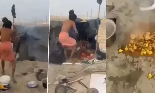 മഹാകുംഭമേളയുടെ ടെന്റില്‍ കോഴിക്കറി പാചകം ചെയ്‌തെന്ന് ആരോപണം; കുടുംബത്തിന് നേരെ ആക്രമണം