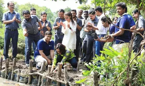 ലോക തണ്ണീര്‍ത്തട സംരക്ഷണദിനത്തിന്റെ ഭാഗമായി കണ്ടല്‍ വൃക്ഷത്തൈകള്‍ നട്ടു