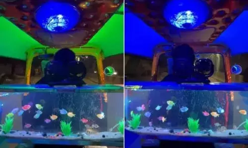 യാത്ര ചെയ്യാൻ മൂന്നിരട്ടി പണം നൽകാം..; ഈ ഓട്ടോറിക്ഷയിൽ ഒരു സാധാരണ സവാരിയല്ല; നീന്തിക്കളിക്കുന്ന അലങ്കാര മൽസ്യങ്ങളെ കണ്ട് യാത്ര ചെയ്യാം; വയറലായി ഓട്ടോറിക്ഷയുടെ വീഡിയോ