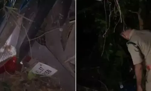 കോഴിക്കോട് സ്കൂട്ടർ നിയന്ത്രണം വിട്ട് താഴ്ച്ചയിലേക്ക് മറിഞ്ഞ് അപകടം; രണ്ടുപേർക്ക് പരിക്ക്; ഒരാളുടെ നില ഗുരുതരം