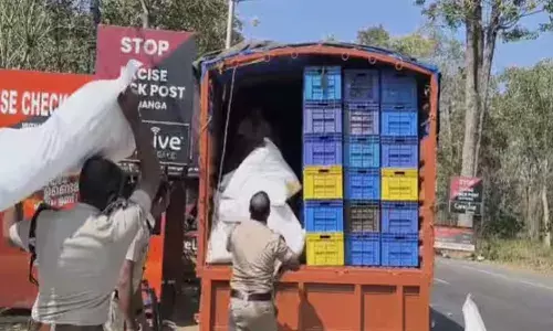 പച്ചക്കറി വണ്ടിയില്‍ കേരളത്തിലേക്ക് കടത്താന്‍ ശ്രമം; കര്‍ണാടകയില്‍ നിന്നും കൊണ്ടു വന്ന അര കോടി രൂപ വില മതിക്കുന്ന ഹാന്‍സ് പിടികൂടി