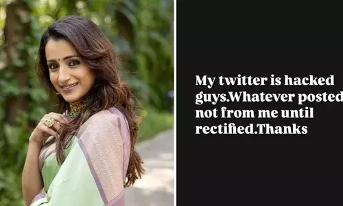 എന്റെ അക്കൗണ്ട് ഹാക്ക് ചെയ്തു; പോസ്റ്റിടുന്നത് ഞാനല്ല; അക്കൗണ്ടില്‍ വരുന്ന പോസ്റ്റുകള്‍ ശ്രദ്ധിക്കരുത്; അക്കൗണ്ട് വീണ്ടെടുക്കാനുള്ള ശ്രമം തുടരുന്നു; ആരാധകര്‍ക്ക് മുന്നറിയിപ്പുമായി തൃഷ