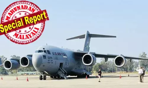 മോദിയുടെ അമേരിക്കന്‍ സന്ദര്‍ശനത്തിനിടയിലും നാടുകടത്തല്‍ രീതിയില്‍ മാറ്റം വരുത്താതെ അമേരിക്ക; രണ്ടാം യുഎസ് വിമാനം കുടിയേറ്റക്കാരുമായി എത്തിയത് കൈയ്യില്‍ വിലങ്ങ് അണിയിച്ചും കാലില്‍ ചങ്ങലയിട്ടും; വിലങ്ങ് അഴിച്ചത് ഇന്ത്യയില്‍ എത്തിയതിന് ശേഷം മാത്രം