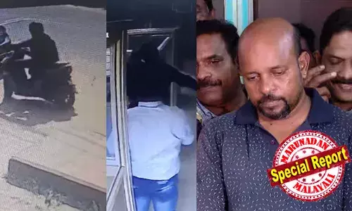 ജീവനക്കാരോട് സംസാരിച്ചത് ഹിന്ദിയില്‍; സിസിടിവിയില്‍ കണ്ടയാളുടെ കുടവയര്‍  മോഷ്ടാവ് മലയാളിയെന്ന് ഉറപ്പിച്ചു;  ദൃശ്യങ്ങള്‍ കണ്ട പരിസരവാസിയായ വീട്ടമ്മ പറഞ്ഞത് ഇത് നമ്മുടെ റിജോയെ പോലെയുണ്ടല്ലോയെന്നും; വീട്ടില്‍ പൊലീസെത്തുമ്പോള്‍ തെളിവായി ആ സ്‌കൂട്ടറും ഷൂവും; ബാങ്കിലെത്തിച്ച് തെളിവെടുത്തു