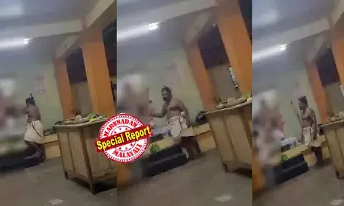 ക്ഷേത്രനട അടച്ച ശേഷം പ്രേതബാധ ഉണ്ടെന്ന് പറഞ്ഞ് പ്രായപൂര്‍ത്തിയാകാത്ത പെണ്‍കുട്ടിയുടെ മുഖത്ത് സ്പര്‍ശിച്ചു; രാത്രി വൈകുവോളം ക്ഷേത്രത്തില്‍ തങ്ങി മേല്‍ശാന്തിയുടെ നേതൃത്വത്തില്‍ ആഭിചാര കര്‍മ്മവും അനാചാരങ്ങളും; കാട്ടാക്കട  പെരുംകുളത്തൂര്‍ ശ്രീകൃഷ്ണ സ്വാമി ക്ഷേത്രത്തിലെ അനിഷ്ട സംഭവങ്ങള്‍ക്കെതിരെ പരാതി