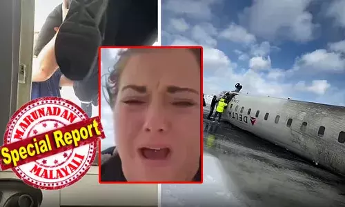 എന്റെ വിമാനം തകര്‍ന്നു, ഞാന്‍ തലകീഴായി മറിഞ്ഞു; ജീവിച്ചിരിക്കുന്നതില്‍ ഇന്ന് വല്ലാത്ത സന്തോഷം തോന്നുന്നു; ടൊറന്റോയിലെ വിമാന യാത്രിക പകര്‍ത്തിയ വീഡിയോ വൈറല്‍; അത്ഭുത രക്ഷപെടലിന്റെ ആശ്വാസത്തില്‍ യാത്രക്കാര്‍; വിമാനം പൊട്ടിത്തെറിക്കുമെന്ന് ഭയപ്പെട്ടെന്ന്  യാത്രികര്‍