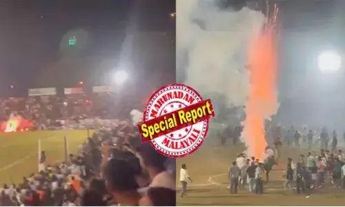 സ്റ്റേഡിയം നിറഞ്ഞിട്ടും കാണികളെ പ്രവേശിപ്പിച്ചു; കരിമരുന്ന് പ്രയോഗം നടത്തിയതും അനുമതി ഇല്ലാതെ; ഫുട്ബാൾ ആവേശം കൊടികയറിയപ്പോൾ നടന്ന പൊട്ടിത്തെറി; ആളുകൾക്കിടയിൽ തീപ്പൊരി തെറിച്ചുവീണത് നിമിഷനേരം കൊണ്ട്; കണ്ടെത്തിയത് ഗുരുതര വീഴ്ചകൾ; തെരട്ടമ്മലിൽ പോലീസ് നടപടി; സംഘാടകർക്കെതിരെ കേസെടുത്തു