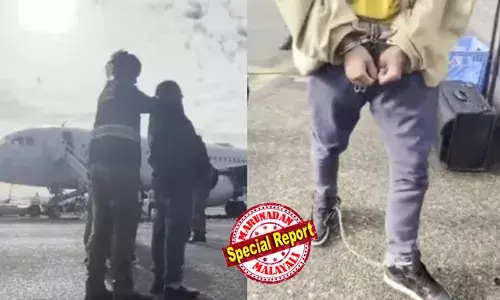 കൈയ്യില്‍ വിലങ്ങും കാലില്‍ ചങ്ങലയും; ഇന്ത്യക്കാരടക്കം അനധികൃത കുടിയേറ്റക്കാരെ നാടുകടത്തുന്ന വീഡിയോ പുറത്തുവിട്ട് വൈറ്റ് ഹൗസ്; മനുഷ്യത്വ രഹിതമെന്ന് ആക്ഷേപം; കടുത്ത പ്രതിഷേധം ഉയരുമ്പോഴും കൂസലില്ലാതെ ട്രംപ് ഭരണകൂടം