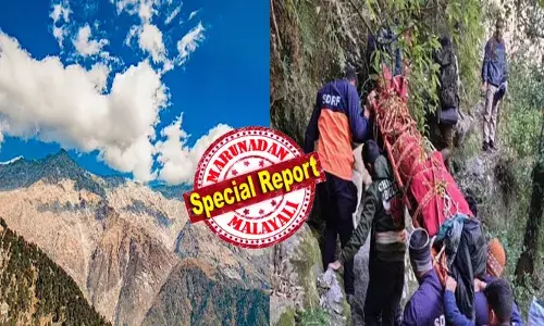 ദൗലാധാർ മലനിരകളുടെ സൗന്ദര്യം ആസ്വാദിക്കാനിറങ്ങി; കുത്തനെയുള്ള കയറ്റം കയറുന്നതിനിടെ കാൽ വഴുതി വീണു; ബ്രിട്ടീഷ് വിനോദ സഞ്ചാരിക്ക് ദാരുണാന്ത്യം; സാക്ഷിയായി കൂട്ടുകാരൻ; മൃതദേഹം താഴെത്തിക്കാൻ പെടാപ്പാട് പെട്ട് രക്ഷാപ്രവർത്തകർ; ദുരന്ത മുഖത്തെ കാഴ്ചകൾ ഞെട്ടിക്കുന്നത്!