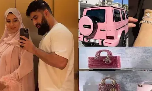 കസ്റ്റമൈസ്ഡ് പിങ്ക് മേഴ്സിഡെസ് ബെന്‍സ് ജി വാഗണ്‍, രണ്ടു മില്യണ്‍ ഡോളര്‍ മൂല്യംവരുന്ന വീട്, ഡിസൈനര്‍ ബാഗുകള്‍, ആഭരണങ്ങള്‍; പെണ്‍കുഞ്ഞിന് ജന്മം നല്‍കി; പുഷ് പ്രസന്റായി കോടീശ്വരനായ ഭര്‍ത്താവ് നല്‍കിയത് നിരവധി ആഡംഭരവസ്തുക്കള്‍