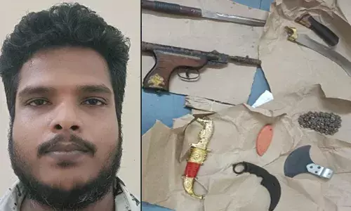 സ്വര്‍ണ്ണക്കവര്‍ച്ച, കുഴല്‍പണം തട്ടല്‍ കേസിലെ പ്രതിയുടെ വീട്ടില്‍ അന്വേഷണ സംഘത്തിന്റെ റെയ്ഡ്; കണ്ടെടുത്തത് മാരകായുധങ്ങളും കഞ്ചാവും; കോയിപ്രത്തുകാരന്‍ ലിബിനെ അറസ്റ്റ് ചെയ്ത് പോലീസ്