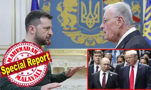 മര്യാദക്ക് പറയുന്നത് കേട്ട് കരാറില്‍ ഒപ്പിട്ടാല്‍ നിങ്ങള്‍ക്ക് കൊള്ളാം; യുക്രൈനിലേക്ക് നേരിട്ട് ദൂതനെ അയച്ച് പ്രസിഡണ്ടിനെ വിരട്ടി ട്രംപ്; ട്രംപിനെ വിമര്‍ശിക്കുന്നത് നിര്‍ത്തി അമേരിക്കയെ പ്രശംസിച്ച് സെലന്‍സ്‌കി; സംയുക്ത വാര്‍ത്ത സമ്മേളനം ഉപേക്ഷിച്ച് യുക്രൈനെ നാണംകെടുത്തി അമേരിക്ക നല്‍കുന്ന റഷ്യന്‍ അനുകൂല സന്ദേശം