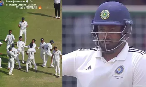 പത്ത് വര്‍ഷം മുമ്പ് നമ്മള്‍ ഒരുമിച്ച് വിശ്വസിച്ചിരുന്ന ആ സ്വപ്നം;  ഇനി ഒരു പടി അകലെ;  ഇത് നമ്മുടേതാണ്, കിരീടമുയര്‍ത്തൂ...;  കേരളത്തിന്റെ രഞ്ജി ഫൈനല്‍ പ്രവേശനത്തെ അഭിനന്ദിച്ച് സഞ്ജു;  പ്രചോദനം ആത്മവിശ്വാസമായെന്ന് മുഹമ്മദ് അസ്ഹറുദ്ദീന്‍