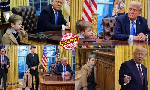 ഇങ്ങനാണേല്‍ കൂട്ടുവെട്ടും! ഓവല്‍ ഓഫീസിലെ മേശയില്‍ മൂക്ക് തുടച്ച് മുട്ടന്‍ പണി കൊടുത്ത് മസ്‌കിന്റെ മകന്‍; 145 വര്‍ഷം പഴക്കമുളള മേശ മാറ്റി ട്രംപ്; യുഎസ് പ്രസിഡന്റിന് ജെര്‍മോഫോബിയയെന്ന് പാശ്ചാത്യ മാധ്യമങ്ങള്‍