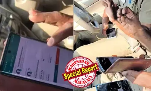 നിങ്ങളുടെ വാഹനത്തിന് പൊലൂഷ്യന്‍ സര്‍ട്ടിഫിക്കറ്റ് വേണ്ടെ സാറെ; നിയമം എല്ലാവര്‍ക്കും ഒരു പോലെയാണ്; അങ്ങ് ഫൈന്‍ അടിക്ക് സാറേ;  പിഴ അടച്ചിട്ട് പോയാല്‍ മതി;  പരിശോധനയ്ക്കെത്തിയ എംവിഡി ഉദ്യോഗസ്ഥരെ വിറപ്പിച്ച് യുവാവ്; വീഡിയോ വൈറല്‍