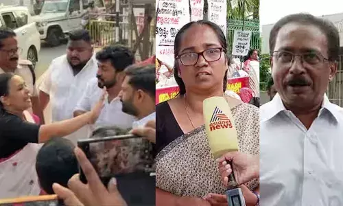 ആശ വര്‍ക്കര്‍മാരുടെ സമര സമിതി നേതാവിന് വക്കീല്‍ നോട്ടീസ് അയച്ച് വീണാ ജോര്‍ജിന്റെ ഭര്‍ത്താവ്; മന്ത്രിയെ കരിങ്കൊടി കാണിച്ച് യൂത്ത്‌കോണ്‍ഗ്രസ്; നടുറോഡില്‍ വാക്ക് തര്‍ക്കം