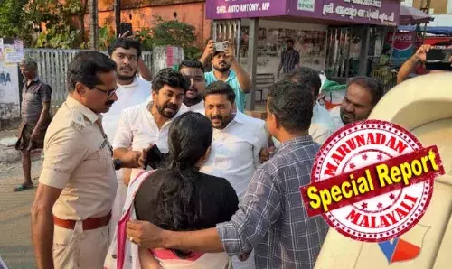 യൂത്ത് കോണ്‍ഗ്രസുകാരുടെ കരിങ്കൊടി കണ്ട് ഇറങ്ങിച്ചെന്ന് തര്‍ക്കിച്ച് ആരോഗ്യമന്ത്രി;  അഞ്ചു പേരേയുള്ളോയെന്ന് പരിഹാരം; സെക്രട്ടറിയേറ്റിന മുന്നിലെ സമരപ്പന്തലില്‍ ഇങ്ങനെ ചെല്ലാന്‍ ധൈര്യമുണ്ടോയെന്ന് തിരിച്ചടിച്ച് ജില്ലാ പ്രസിഡന്റ് വിജയ് ഇന്ദുചൂഡന്‍; പോലീസിടപെട്ട് തണുപ്പിച്ചു