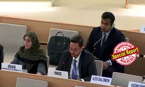 രാജ്യാന്തര സഹായങ്ങള്‍ കൊണ്ടുമാത്രം ജീവിക്കുന്ന പരാജയപ്പെട്ട രാഷ്ട്രമാണു പാക്കിസ്ഥാന്‍; അവര്‍ക്ക് ആരെയും പഠിപ്പിക്കാന്‍ അവകാശമില്ല;  സ്വന്തം ജനങ്ങളുടെ പ്രശ്‌നം പരിഹരിക്കണം;  ജമ്മു കശ്മീര്‍ വിഷയത്തില്‍ പാക് നിയമമന്ത്രിക്ക്  യുഎന്‍ മനുഷ്യാവകാശ കൗണ്‍സിലില്‍ മറുപടിയുമായി ഇന്ത്യ