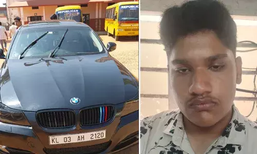 സ്‌കൂളില്‍ ബി എം ഡബ്ലിയു കാറുമായെത്തി അഭ്യാസപ്രകടനം നടത്തിയ 19 കാരനെതിരെ കേസ്; കേസെടുത്തത് അദ്ധ്യാപകരുടെ പരാതിയില്‍