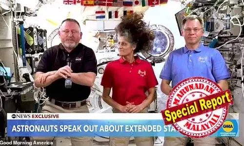 ശൂന്യാകാശത്തില്‍ കുടുങ്ങിയ സുനിത വില്യംസും മറ്റ് ബഹിരാകാശ സഞ്ചാരികളും ചാനല്‍ അഭിമുഖത്തില്‍; എലന്‍ മസ്‌ക് അടുത്ത മാസം രക്ഷിച്ചേക്കുമെന്ന പ്രതീക്ഷ; എട്ടു ദിവസത്തേക്ക് പോയവര്‍ ഒന്‍പത് മാസമായിട്ടും മടങ്ങിയില്ല