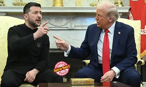 നിങ്ങള്‍ക്ക് നന്ദിയില്ല; നിങ്ങള്‍ ലക്ഷക്കണക്കിന് ആളുകളുടെ ജീവിതം വച്ച് ചൂതാടുന്നു; നിങ്ങള്‍ മൂന്നാം ലോക മഹായുദ്ധം വച്ച് ചൂതാടുകയാണ്; നിങ്ങള്‍ അമേരിക്കയോട് അനാദരവ് കാട്ടി: ഒച്ച ഉയര്‍ത്തി ചൂടായി ട്രംപ്; യുദ്ധത്തിന്റെ തുടക്കം മുതലേ ഞങ്ങള്‍ ഉറച്ച മനസ്സോടെ നില്‍ക്കുകയാണെന്ന് സെലന്‍സ്‌കി; ഓവല്‍ ഓഫീസില്‍ പൊരിഞ്ഞ വാക് പോരില്‍ ഉലഞ്ഞ് കൂടിക്കാഴ്ച