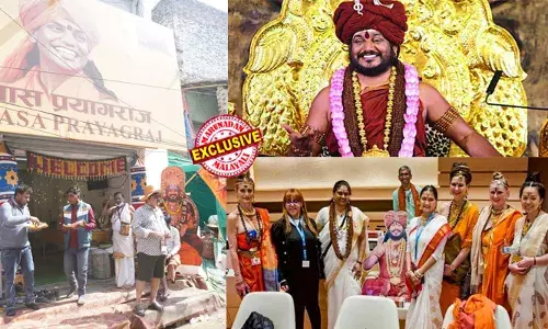 ബലാത്സംഗക്കേസിലടക്കം പ്രതിയായ ഇന്ത്യയില്‍ നിന്ന് മുങ്ങിയ സ്വാമി നിത്യാനന്ദ മഹാകുംഭമേള പരിസരത്തും സജീവ സാന്നിധ്യം; കൈലാസ രാഷ്ട്രത്തിലേക്ക് ആളെക്കൂട്ടാനായി പ്രയാഗ്രാജില്‍ ഭക്തരുടെ ആശ്രമം; ഫോണ്‍ നമ്പറും ഇമെയില്‍ ഐഡിയും കൊടുക്കുന്നവര്‍ക്ക് പുതിയ സനാതന രാജ്യത്ത് പൗരത്വം!